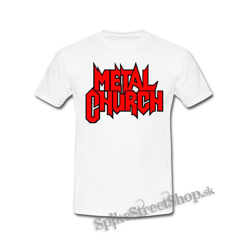 METAL CHURCH - Logo Red Black - biele detské tričko