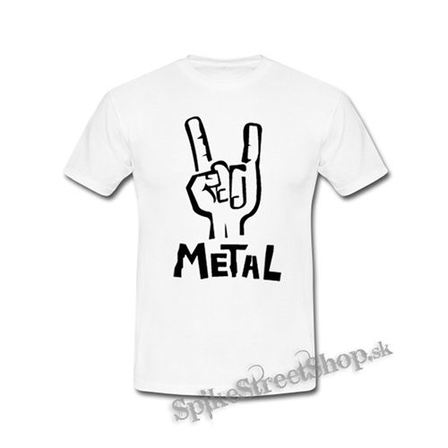 METAL - biele detské tričko