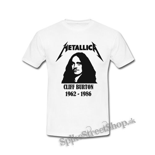METALLICA - Cliff Burton 1962-1986 - biele detské tričko