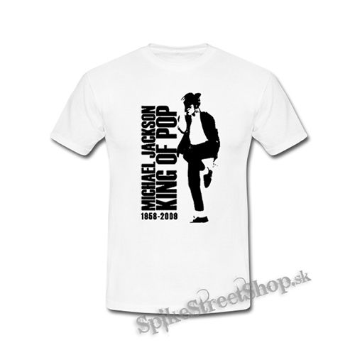 MICHAEL JACKSON - King Of Pop - biele detské tričko