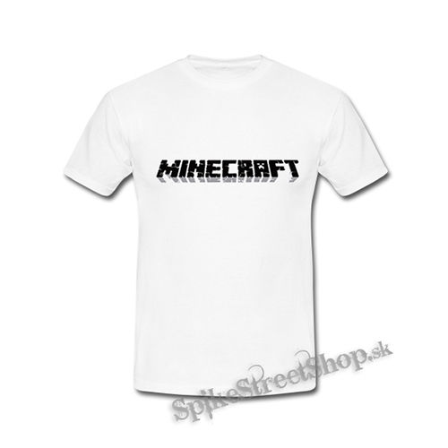 MINECRAFT - Logo - biele detské tričko
