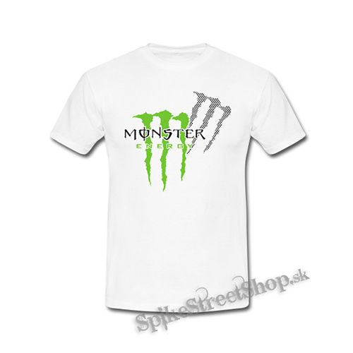 MONSTER ENERGY - Logo Honey Bee - biele detské tričko