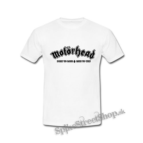 MOTORHEAD - Born To Lose, Live To Win - biele detské tričko