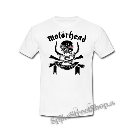 MOTORHEAD - March Or Die White - biele detské tričko