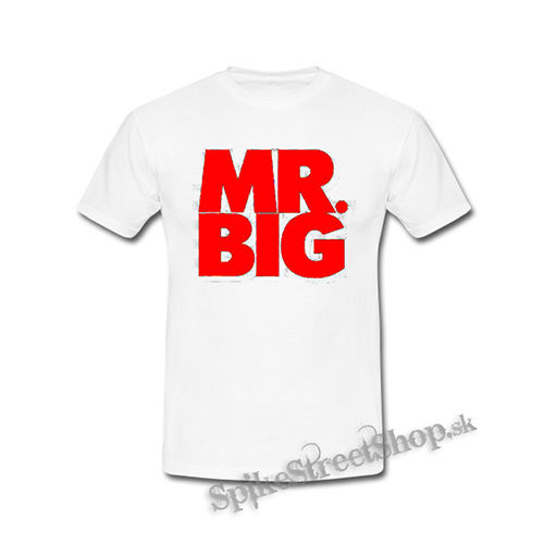 MR BIG - Logo Red White - biele detské tričko