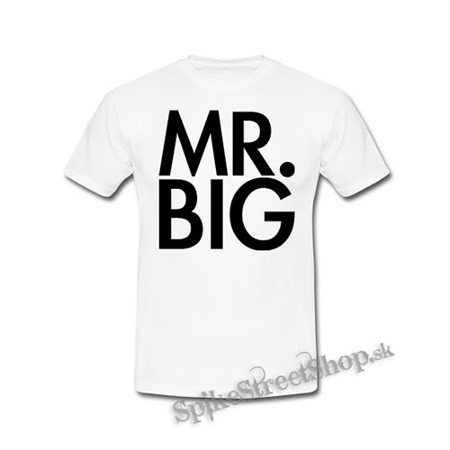 MR BIG - Logo White - biele detské tričko