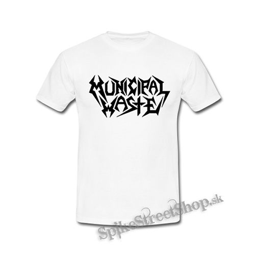 MUNICIPAL WASTE - Logo Black - biele detské tričko