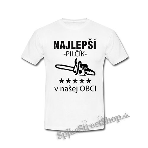 NAJLEPSI PILCIK v OBCI - biele detské tričko