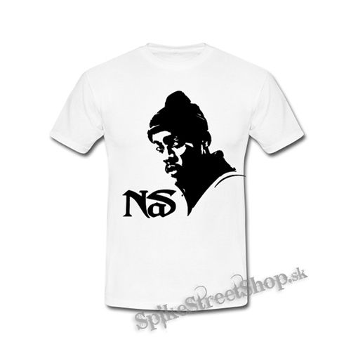 NAS - Logo & Portrait - biele detské tričko