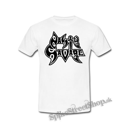 NASTY SAVAGE - Logo - biele detské tričko