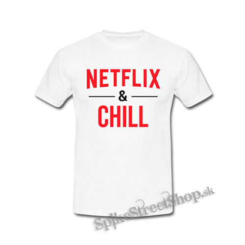 NETFLIX & CHILL - biele detské tričko