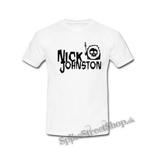 NICK JOHNSTON - Logo - biele detské tričko
