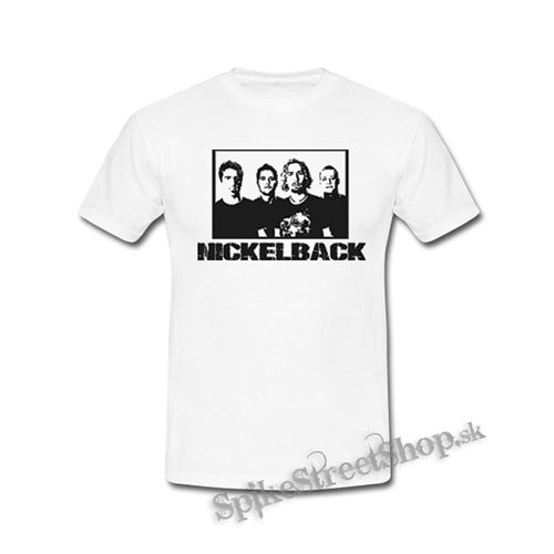 NICKELBACK - Logo & Band - biele detské tričko