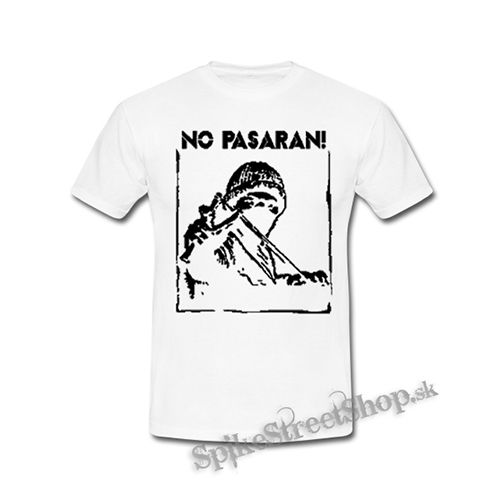NO PASARAN - Logo Hero - biele detské tričko