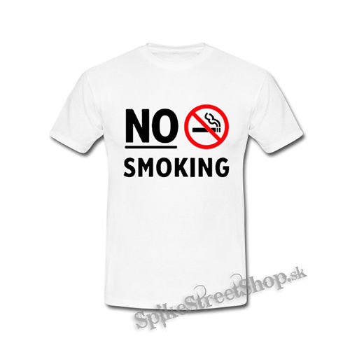 NO SMOKING - Slogan - biele detské tričko
