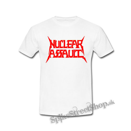 NUCLEAR ASSAULT - Logo Red - biele detské tričko