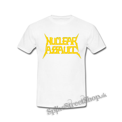 NUCLEAR ASSAULT - Logo Yellow - biele detské tričko