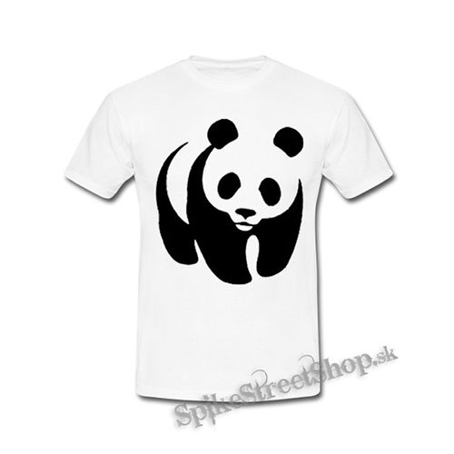 PANDA - biele detské tričko