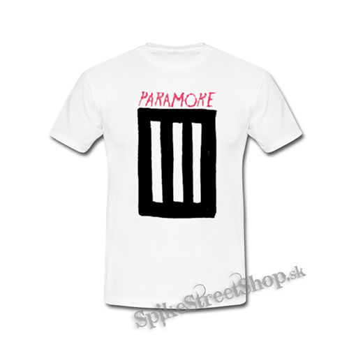 PARAMORE - 3 Bar - biele detské tričko