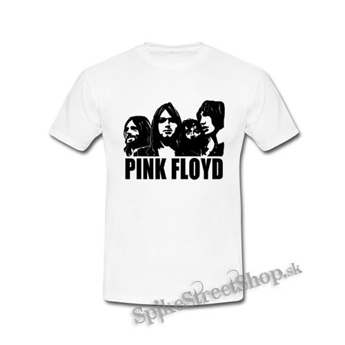 PINK FLOYD - Logo & Band - biele detské tričko