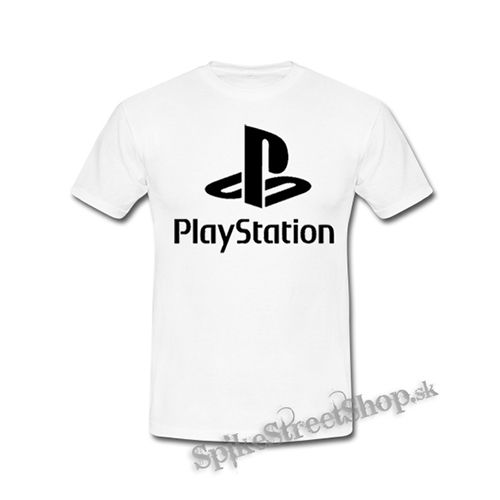 PLAYSTATION - Logo - biele detské tričko