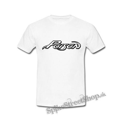POISON - Logo Black - biele detské tričko