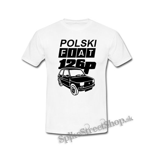 POLSKI FIAT 126p - biele detské tričko