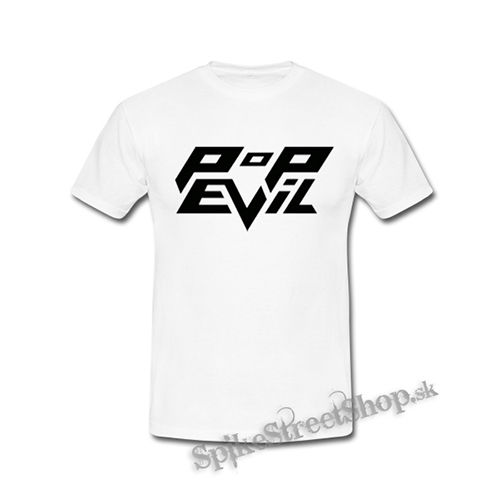 POP EVIL - Logo - biele detské tričko