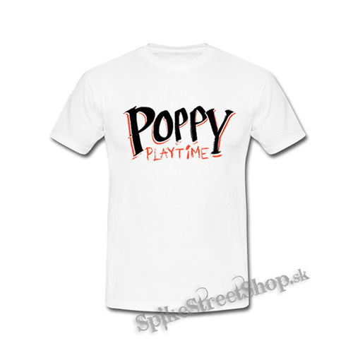 POPPY PLAYTIME - Logo - biele detské tričko