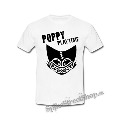 POPPY PLAYTIME - Logo Teeth smile - biele detské tričko
