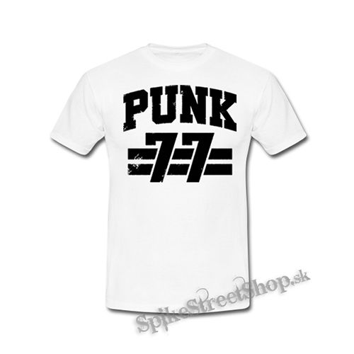 PUNK 77 - Slogan motív 2 - biele detské tričko