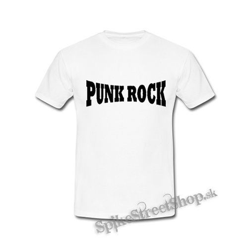 PUNKROCK - Logo Motív 1 - biele detské tričko