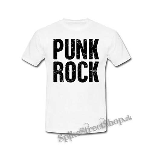 PUNKROCK - Logo Motív 2 - biele detské tričko