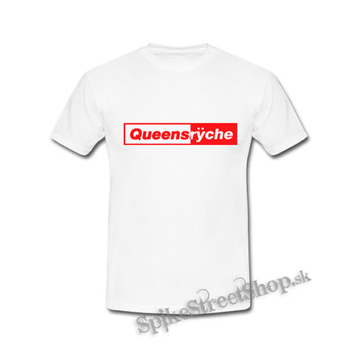 QUEENSRYCHE - Logo RED - biele detské tričko
