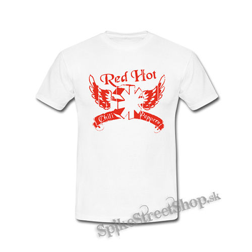 RED HOT CHILI PEPPERS - Red Logo Table - biele detské tričko