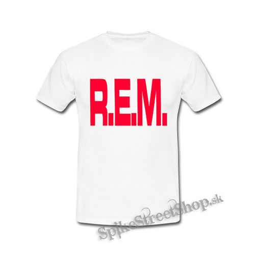 REM - Logo Red - biele detské tričko