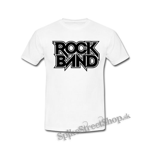 ROCK BAND - Logo - biele detské tričko