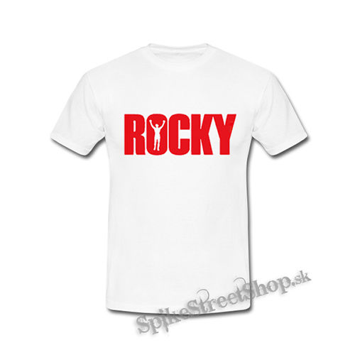 ROCKY - Red Rocky Balboa Movie Logo - biele detské tričko