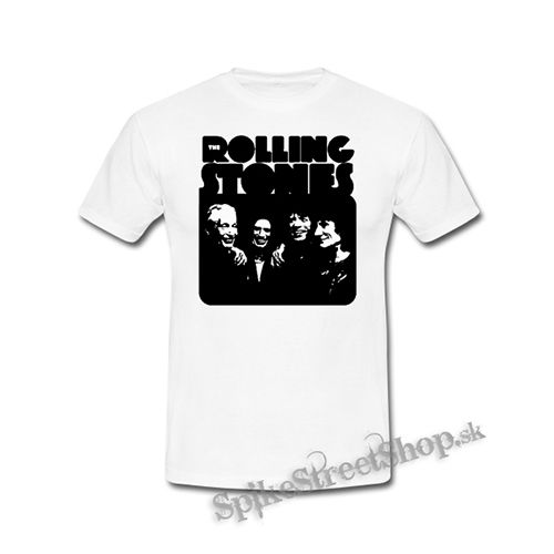 ROLLING STONES - Smile Band Forever - biele detské tričko