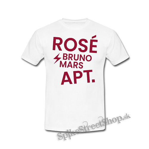 ROSÉ & BRUNO MARS - APT - Pink  Motive 2 - biele detské tričko