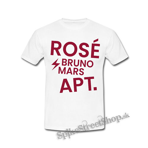 ROSÉ & BRUNO MARS - APT - Pink - biele detské tričko