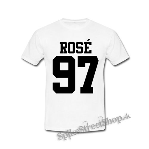 ROSÉ 97 - White Logo - biele detské tričko