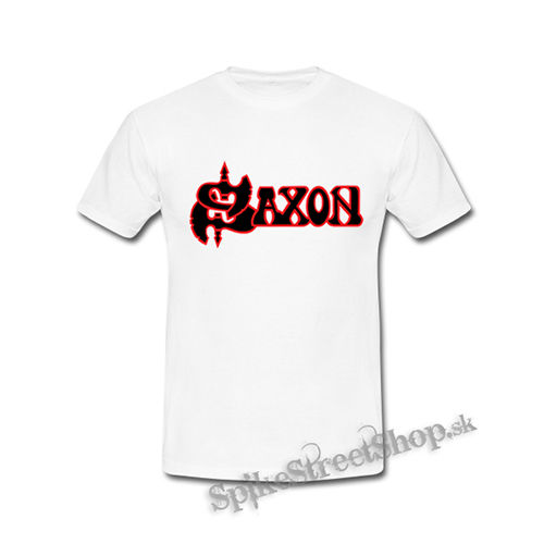 SAXON - Logo - biele detské tričko