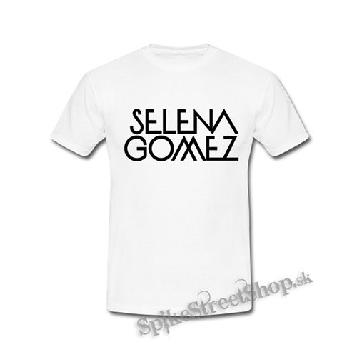 SELENA GOMEZ - Logo Black - biele detské tričko