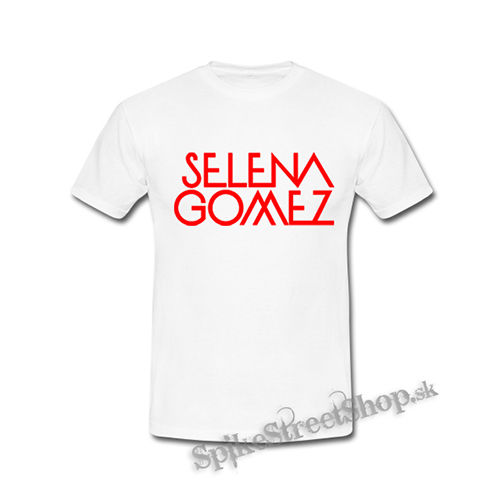 SELENA GOMEZ - Logo Red - biele detské tričko