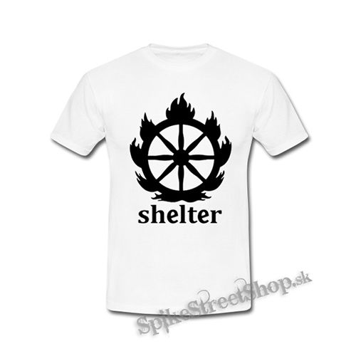 SHELTER - Logo - biele detské tričko