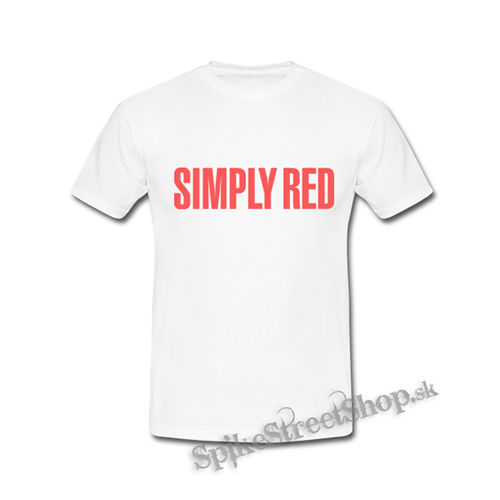 SIMPLY RED - Logo - biele detské tričko
