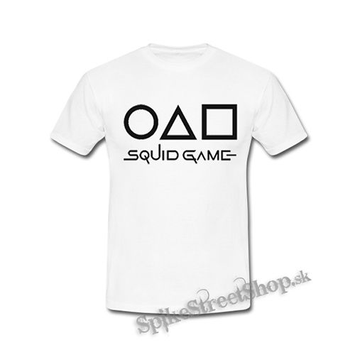 SQUID GAME - Logo & Icons - biele detské tričko