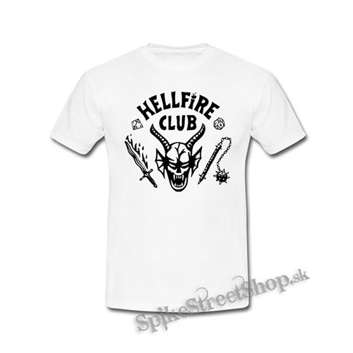 STRANGER THINGS - Hellfire Club - biele detské tričko