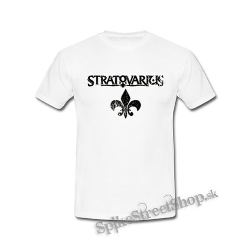 STRATOVARIUS - Black Logo Vintage Crest - biele detské tričko